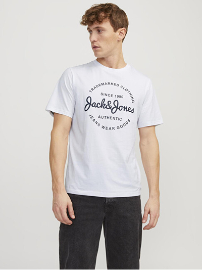 Maicë për meshkuj Jack&Jones, e bardhë