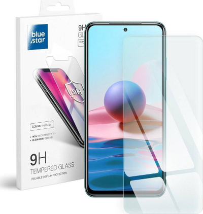 Xham mbrojtës Blue Star për Xiaomi Redmi Note 10, 9H, 0.3mm, transparent