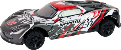 Makinë me telekomandë Leantoys Sports Car, 1:8, për fëmijë, gri me të bardhë