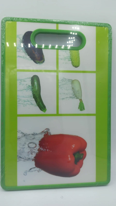 Dërrasë prerëse Kesper, 32.5 x 26.5 cm, plastikë, e bardhë shumëngjyrëshe