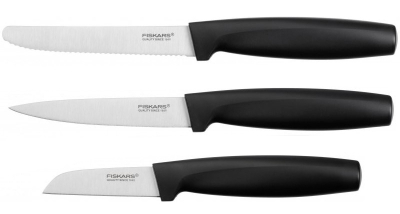 Set thika Fiskars 1014274, 3 copë, zezë