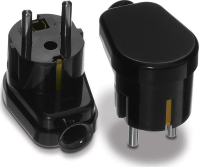 Prizë Montis WT-16U MT018-C, Uni-Schuko 16A, këndore, e zezë