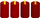 Set qirinjësh Colorama Votive, 4 copë, 7cm, të kuq