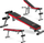 Stol fitnesi Neo-Sport NS-212, i zi / kuq