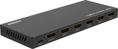 Switch video HDMI Microconnect MC-HDMISWITCH0501-4K, 5 porte, 4K Ultra HD, i zi