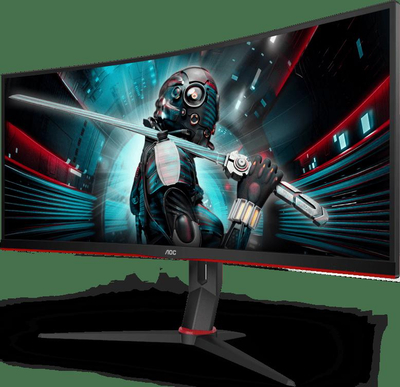 Monitor gaming AOC CU34G2X/BK, 34", UWQHD 3440 x 1440, i zi