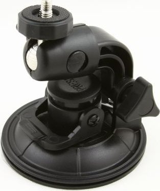 Mbajtës xhami me vakum XREC për GoPro Hero 9, kokë 3D, i zi