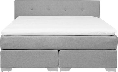 Shtrat divan Beliani Consul, 160 x 200 cm, king size, gri e çelët