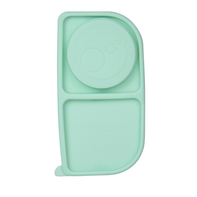 Kuti ushqimi b.box Mini Snack Box, me ndarje, blu jeshile
