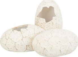 Strehimore për terrarium Trixie Reptile Cave Eggs, rrëshirë poliestre, 20 x 13 x 15cm, e bardhë