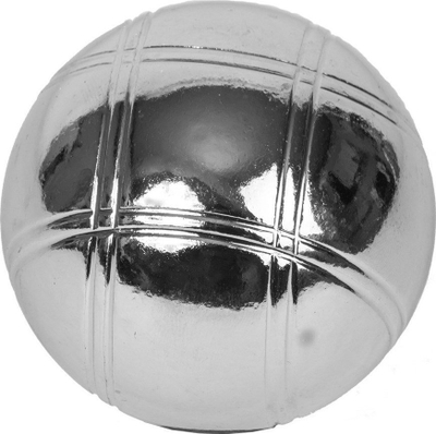 Top boules Enero Boule Game Ball Pattern 4, çelik kromi, për të rritur, ngjyrë argjendi