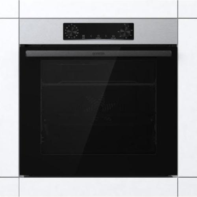 Furrë Gorenje BOSB6737E06X, e argjendtë/zezë