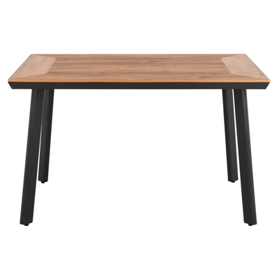 Tavolinë alumini me polywood 120×80×72 cm (HM5562.02), gri
