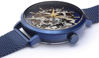Orë për femra Pierre Lannier Automatic Skeleton 309D968, e kaltër