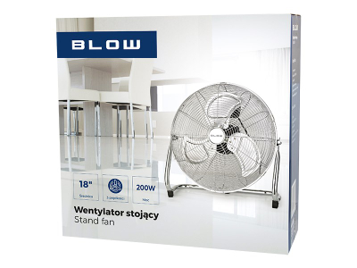 Ventilator dyshemeje Blow 44-065, 18" 45cm, 110W, inox