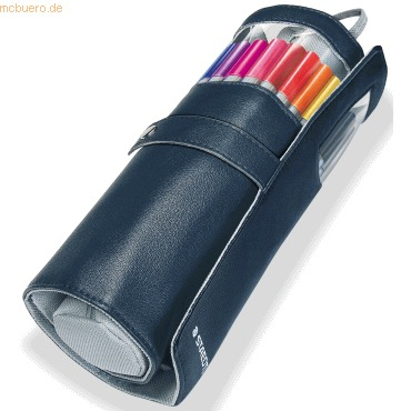 Set stilolapsash fineliner Staedtler Triplus 334 PC20-9, 20 ngjyra, etui rrotullues rozë