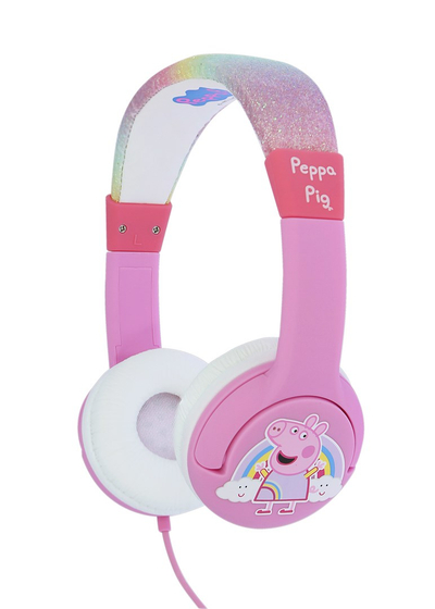 Слушалки OTL Peppa Pig Glitter Rainbow Junior, розова