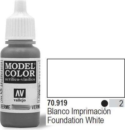Bojë akrilike Vallejo Model Color Foundation White, 17ml, e bardhë