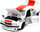 Set lodër Jada One Punch Man, makinë metalike Mazda RX-3 1:24, figurë Saitama 2.75