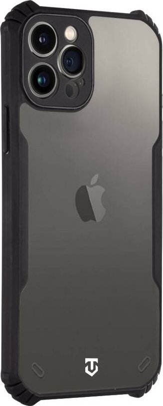 Маска за телефон Tactical Quantum Stealth Cover за iPhone 12 Pro, TPU, проѕирна со црна