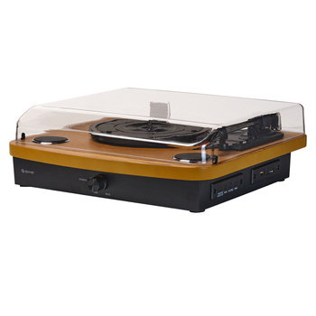 Gramafon Denver VPL-230LW, Bluetooth, USB për regjistrim, dru i çelët