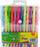Set stilolapsa xheli Schemat Gel Pens Fluorescent, 12 ngjyra, shumëngjyrëshe