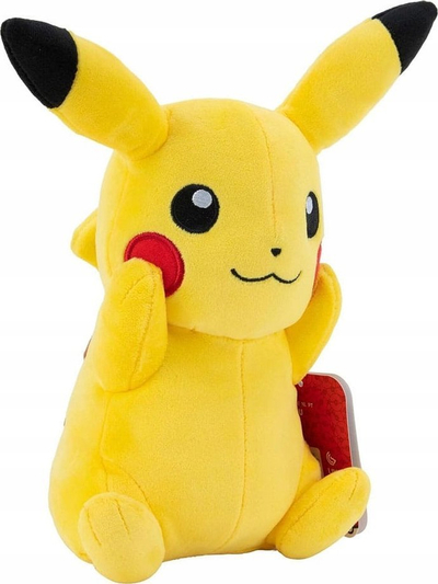 Lodër pelushi Pokémon Pikachu, 20 cm, e verdhë