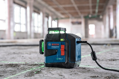 Nivel lazer Bosch GLL 80-33 G Professional, jeshil, me bateri Li-Ion BA 3.7V XL