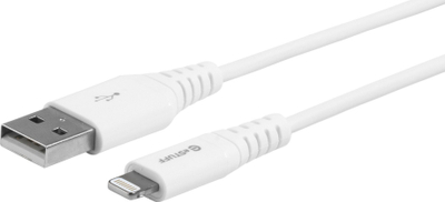 Kabllo Lightning eSTUFF ES601104, 1m, USB me Lightning, e bardhë