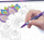 Set vizatimi Nebulous Stars Deluxe Tracing Light Pad, dritë LED me 3 nivele, USB, me shumë ngjyra