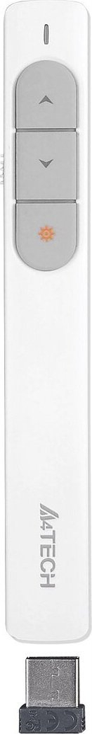 Prezantues lazer A4Tech LP15W, wireless 2.4G, rreze 100m, i bardhë