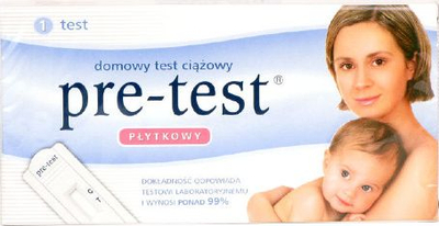 Test shtatzënie Pre-test PRE-TEST Cassette, 1 copë, për urinë