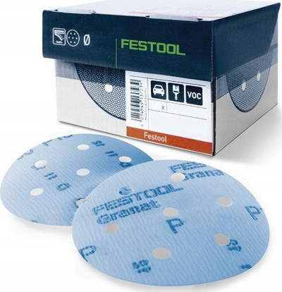 Disk gërryes Festool Granat STF Stickfix, 90mm, 100 copë, blu