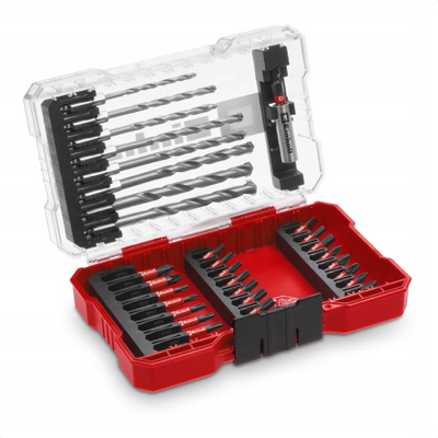 Set bitash dhe sfurqesh Einhell 33 copë, bisht gjashtëkëndor, në kuti M Case