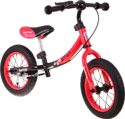 Biçikletë ekuilibri Boomerang SporTrike, për kalamaj 3+, e kuqe