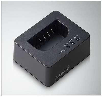 Karikues baterie Panasonic DMW-BTC15EB, për DMW-BLK22, AC dhe USB, i zi