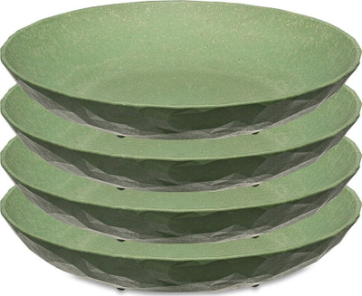 Set pjata Koziol Club 220mm, 4 copë, Leaf Green