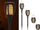 Lampë kopshti me diell Torch Flames 4‑në‑1, LED, 65 cm, e zezë