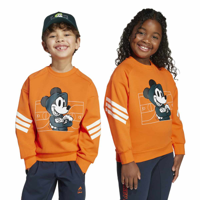 Bluzë Adidas Disney Mickey Mouse JL9188, pambuk, portokalli