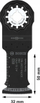 Сечило за сечење со потопување Bosch DIY PRO AIZ 32 AIB 2608669066, 32mm, Bi-Metal
