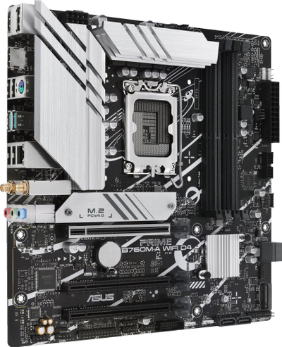 Pllakë amë Asus PRIME B760M-A WIFI D4, Intel B760, Wi-Fi 6, ATX