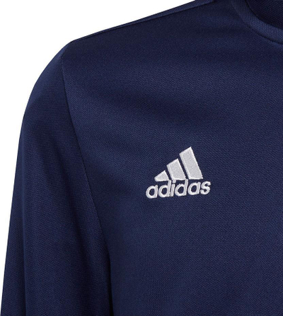 Bluzë sportive për kalama Adidas Entrada 22 Tr Top Jr H57484, poliester, me zinxhir 1/4, blu navy