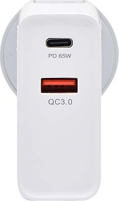Karikues rrjeti Somostel SMS Q25, 65W, PD USB Type C QC3.0, i bardhë