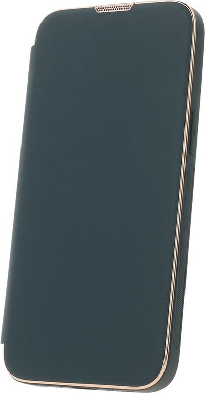 Kllëf folio Smart Gold Frame Mag për iPhone 12 Pro Max 6.7", me MagSafe, jeshile e errët
