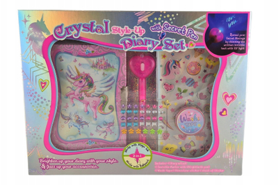 Ditari Pecoware Unicorn, stilolaps me bojë që s’duket, çelës sigurie, shumëngjyrësh