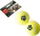 Top tenisi për qen Active Canis, 8 cm, set 2 copë, të verdhë