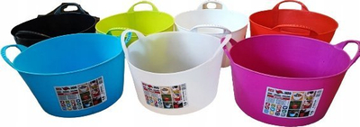 Kos elastik Flexi, plastikë fleksibile, 14L, i kuq