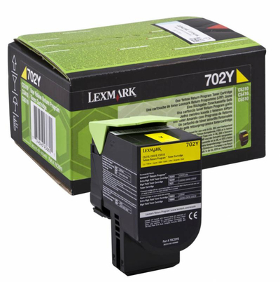 Toner Lexmark 70C20Y0, i verdhë, origjinal