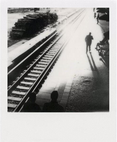 Film bardh e zi Polaroid Originals për tipin I, kornizë të bardhë, 8 foto