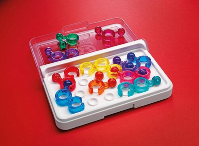 Lojë logjike SmartGames IQ Link, puzzle për udhëtim, 1 lojtar, me ngjyra
